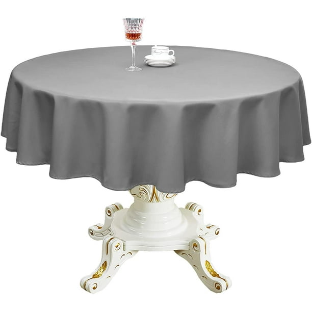 Black - 60 inch Round Tablecloth Black Dining Parties Waterproof and Wrinkle Resistant Washable Table Cloths Polyester Fabric Table Cover for Kitchen Outdoor and Indoor Use Black - 60 inch Round Tablecloth Black Dining Parties Waterproof and Wrinkle Resistant Washable Table Cloths Polyester Fabric Table Cover for Kitchen Outdoor and Indoor Use